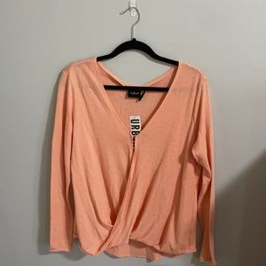 cute pink urban wrap top